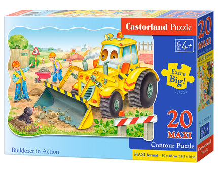 Bulldozer in actie maxi 20